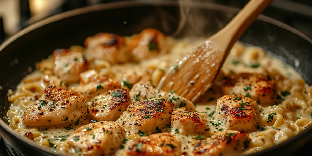 Garlic Parmesan Chicken Pasta2